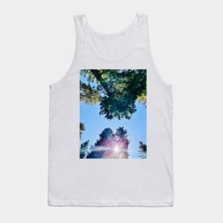 Forest green holiday rest trees adventure hiking Tank Top